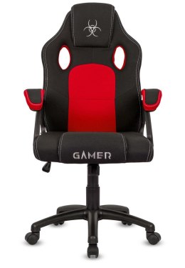 Fotel obrotowyCARRERA M RED FABRIC GAMER OUTLET
