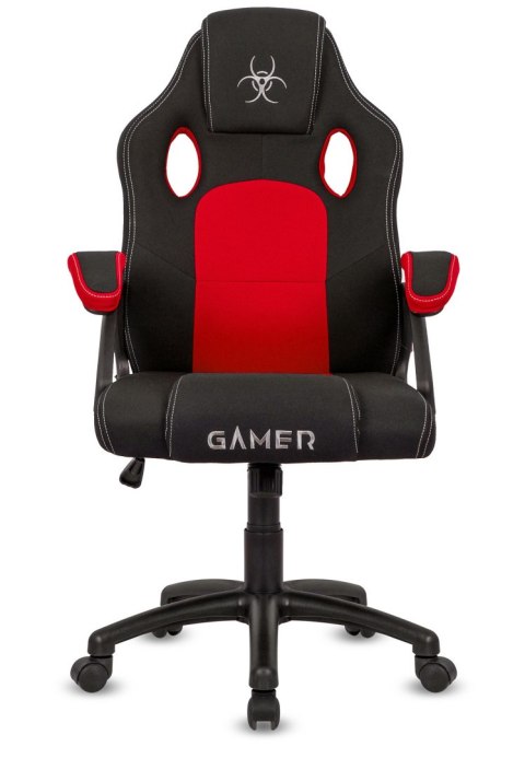 Fotel obrotowyCARRERA M RED FABRIC GAMER OUTLET