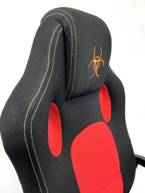 Fotel obrotowyCARRERA M RED FABRIC GAMER OUTLET