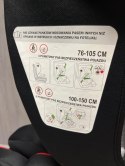 Fotelik samochodowy Bebico DEFENDER RED i-Size 76-150 cm wzrostu (9-36kg)
