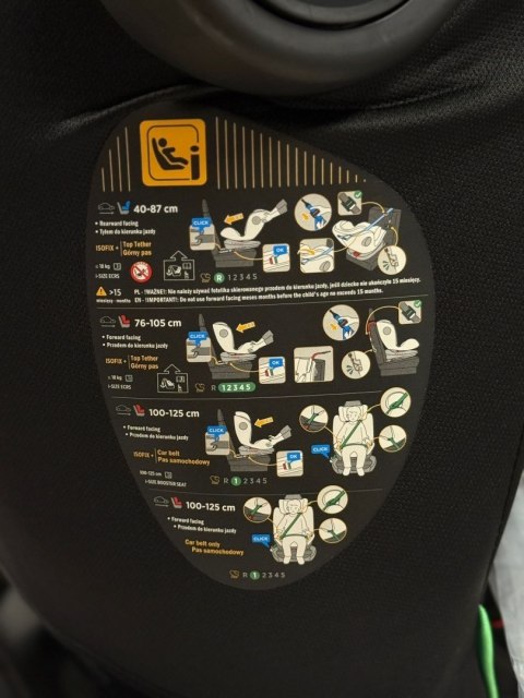 Fotelik samochodowy i-Size ISOFIX GT 360 MULTI 40-125 cm