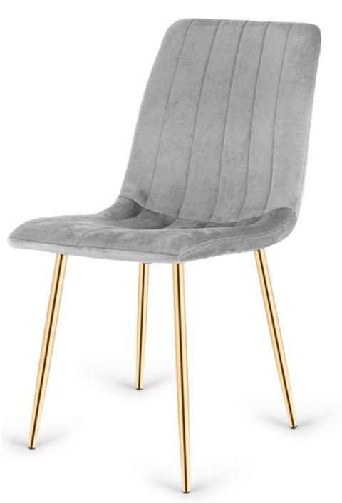 Krzesła tapicerowane AURORA VELVET GOLD zestaw 4 sztuk kolory do wyboru
