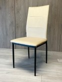 Krzesła tapicerowane Zestaw 4 VALVA DUO VELVET BEIGE