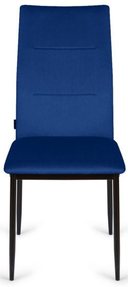 Krzesła tapicerowane Zestaw 4 VALVA DUO VELVET BLUE