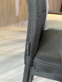Krzesła tapicerowane zestaw 4 VALVA LINE FABRIC BLACK