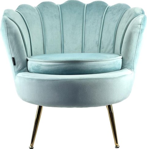 Krzesło Fotel Muszla Lugano DONNA VELVET MINT OUTLET