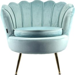 Krzesło Fotel Muszla Lugano DONNA VELVET MINT