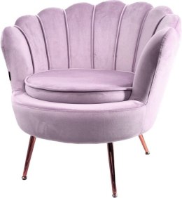 Krzesło Fotel Muszla Lugano DONNA VELVET PURPLE