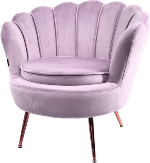 Krzesło Fotel Muszla Lugano DONNA VELVET PURPLE