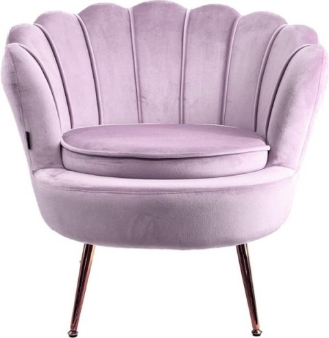 Krzesło Fotel Muszla Lugano DONNA VELVET PURPLE