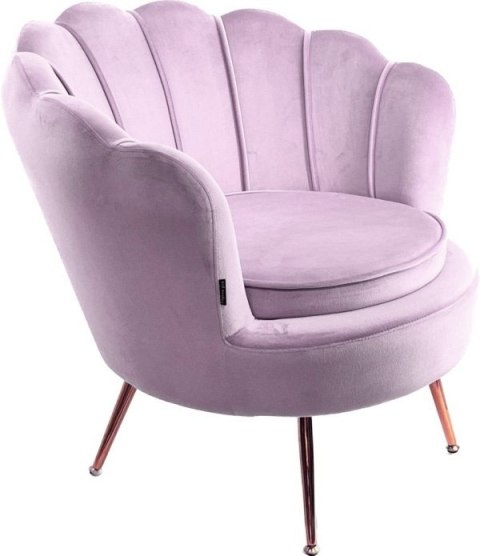 Krzesło Fotel Muszla Lugano DONNA VELVET PURPLE