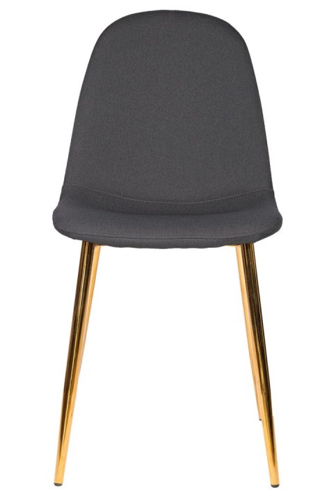 Krzesło GIULIA DARK GREY FABRIC GOLD
