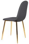 Krzesło GIULIA DARK GREY FABRIC GOLD