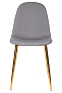 Krzesło GIULIA GREY FABRIC GOLD