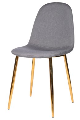 Krzesło GIULIA GREY FABRIC GOLD