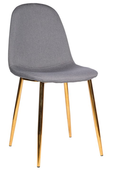 Krzesło GIULIA GREY FABRIC GOLD