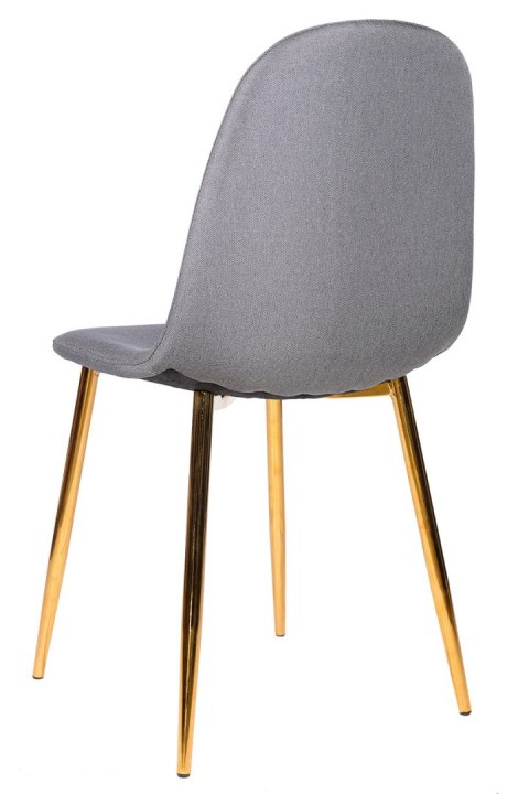 Krzesło GIULIA GREY FABRIC GOLD