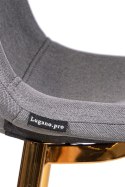 Krzesło GIULIA GREY FABRIC GOLD