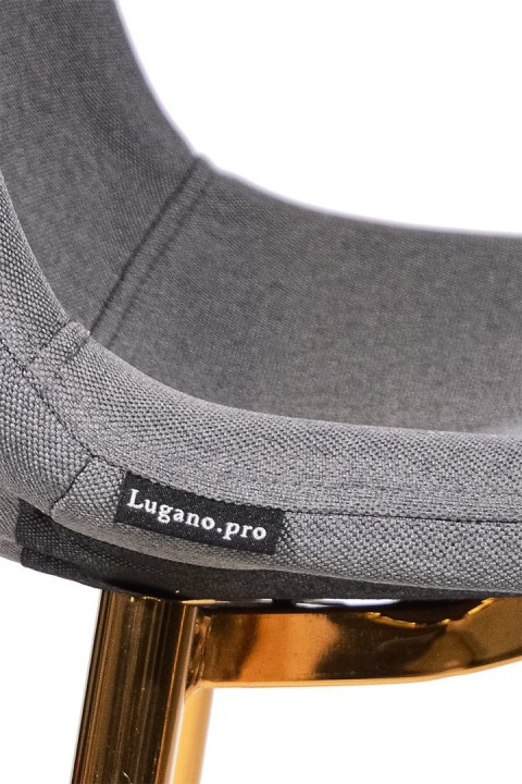 Krzesło GIULIA GREY FABRIC GOLD