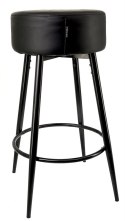 Krzesło barowe ASTI BLACK PU hoker BAR II GATUNEK