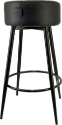 Krzesło barowe ASTI BLACK PU hoker BAR II GATUNEK
