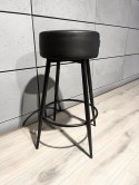 Krzesło barowe ASTI BLACK PU hoker BAR II GATUNEK