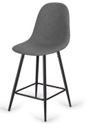 Krzesło barowe AVA GREY PU hoker BAR