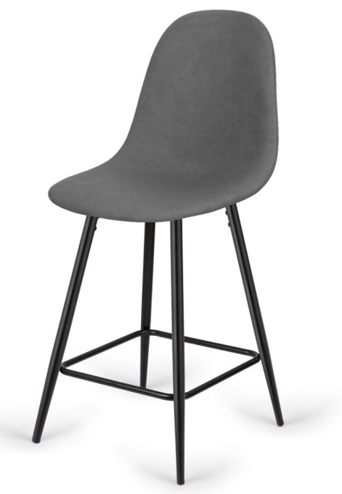 Krzesło barowe AVA GREY PU hoker BAR