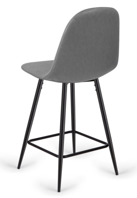 Krzesło barowe AVA GREY PU hoker BAR