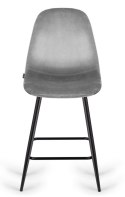 Krzesło barowe AVA GREY VELVET hoker BAR