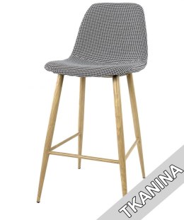 Krzesło barowe AVOLA PEPITA FABRIC hoker