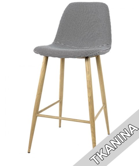 Krzesło barowe AVOLA PEPITA FABRIC hoker