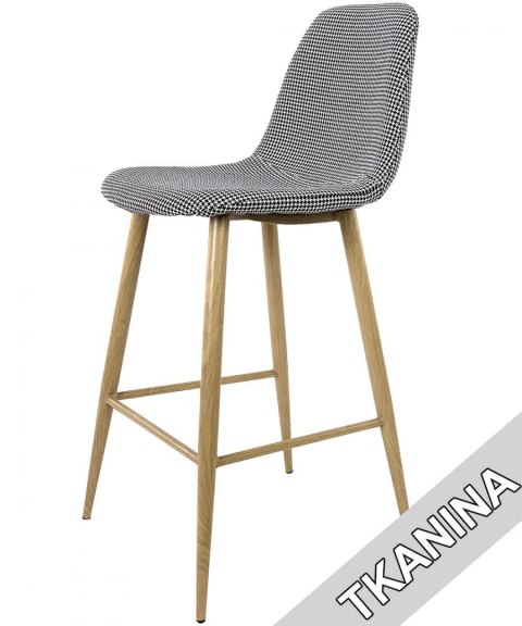 Krzesło barowe AVOLA PEPITA FABRIC hoker