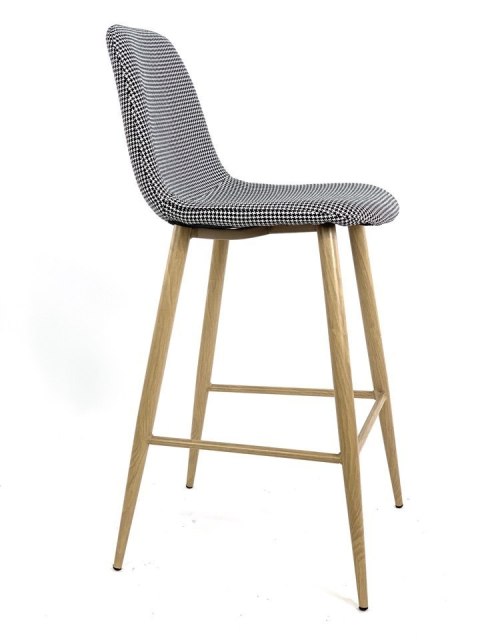 Krzesło barowe AVOLA PEPITA FABRIC hoker