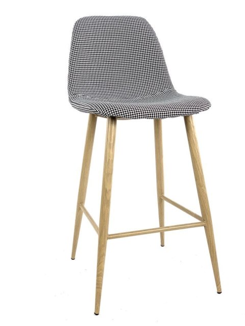 Krzesło barowe AVOLA PEPITA FABRIC hoker