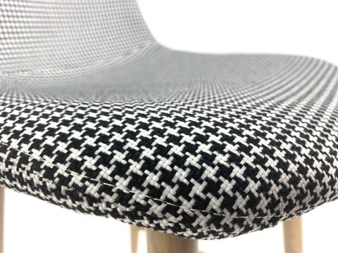 Krzesło barowe AVOLA PEPITA FABRIC hoker