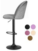 Krzesło barowe GLORIA SMILE VELVET NICE hoker BAR