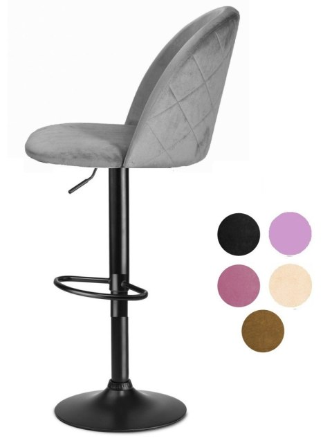 Krzesło barowe GLORIA SMILE VELVET NICE hoker BAR