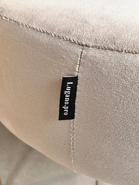 Krzesło barowe SMILE BAR GREY VELVET hoker