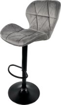Krzesło barowe SMILE VASTO GREY VELVET hoker