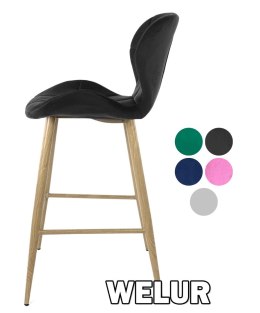 Krzesło barowe VASTO BAR VELVET NICE hoker OUTLET