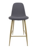 Krzesło barowe hoker AVOLA DARK GREY FABRIC