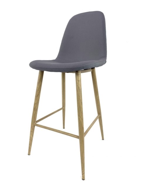 Krzesło barowe hoker AVOLA DARK GREY FABRIC