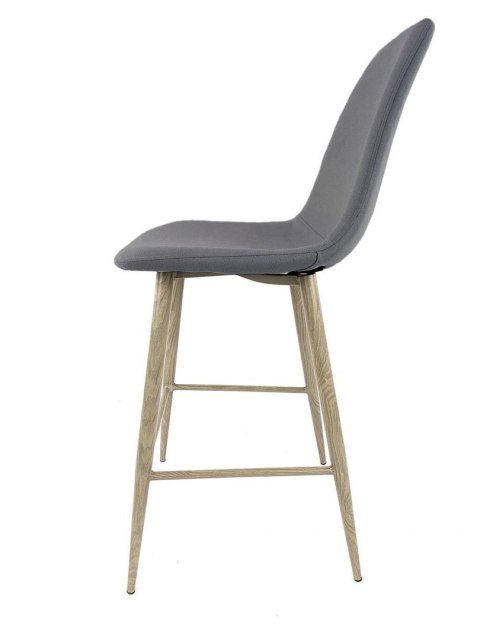 Krzesło barowe hoker AVOLA DARK GREY FABRIC