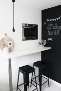 Krzesło barowe hoker BARI NERO loft - OUTLET