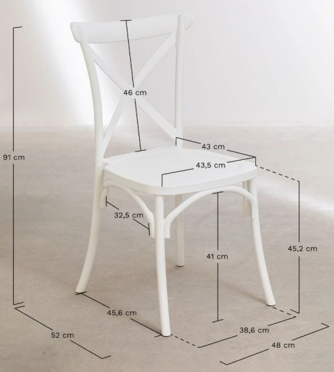 Krzesło klasyczne PIANO BLACK