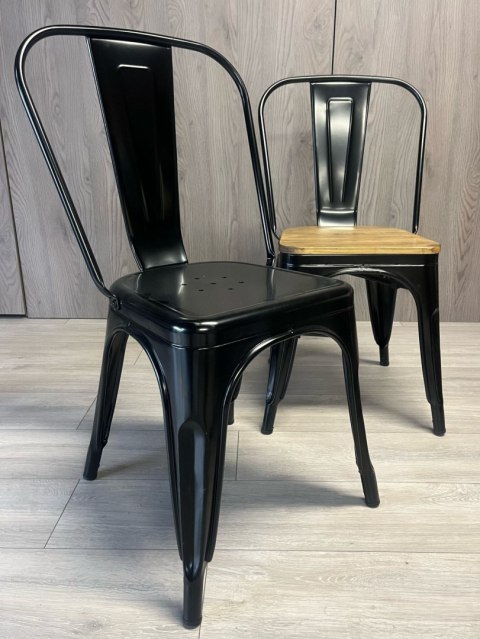 Krzesło metalowe loft CORSICA BLACK TOLIX