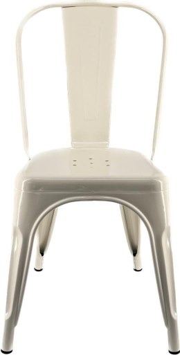 Krzesło metalowe loft CORSICA CREAM