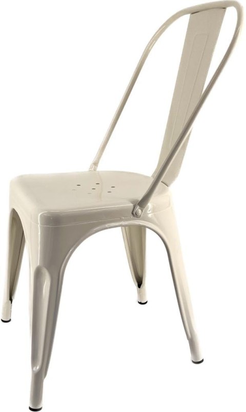 Krzesło metalowe loft CORSICA CREAM