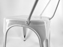 Krzesło metalowe loft CORSICA WHITE OUTLET